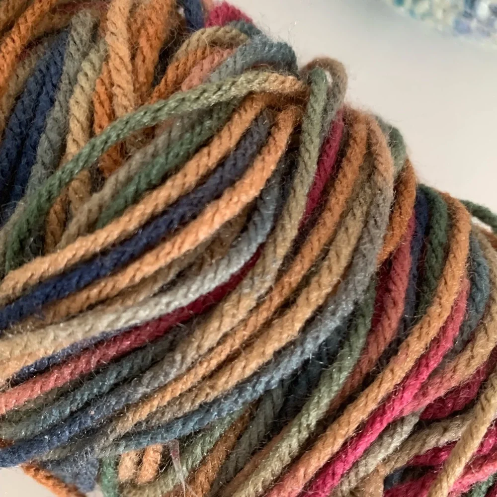 Multicolor Yarn Bundle Lot of 2 Skeins Craft Crochet Knit DIY Supplies